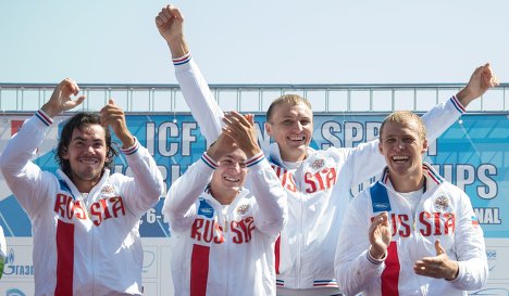 Российская каноэ-четверка выиграла золото чемпионата мира на 1000 м