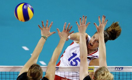 Российские волейболистки победили бельгиек