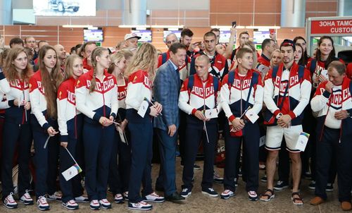 Проводы российской сборной на Олимпиаду в Рио