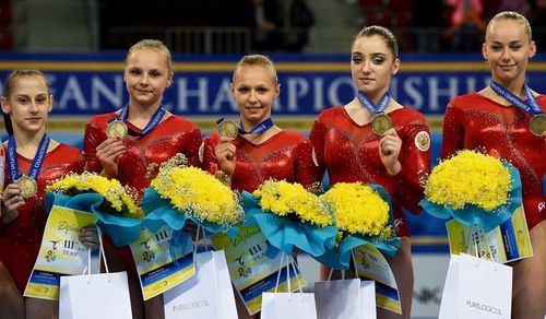 У женской сборной России бронза чемпионата Европы в командном многоборье