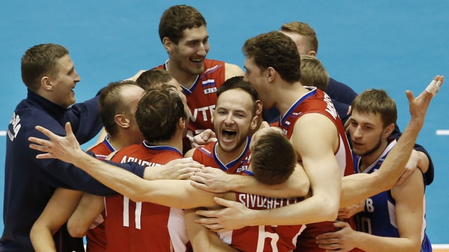 Сборная России одержала первую победу в Мировой лиге-2014